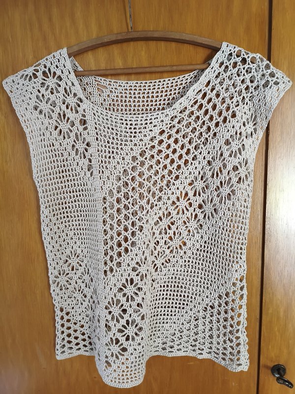 Shirt diagonal und asymmetrisch - Häkelanleitung