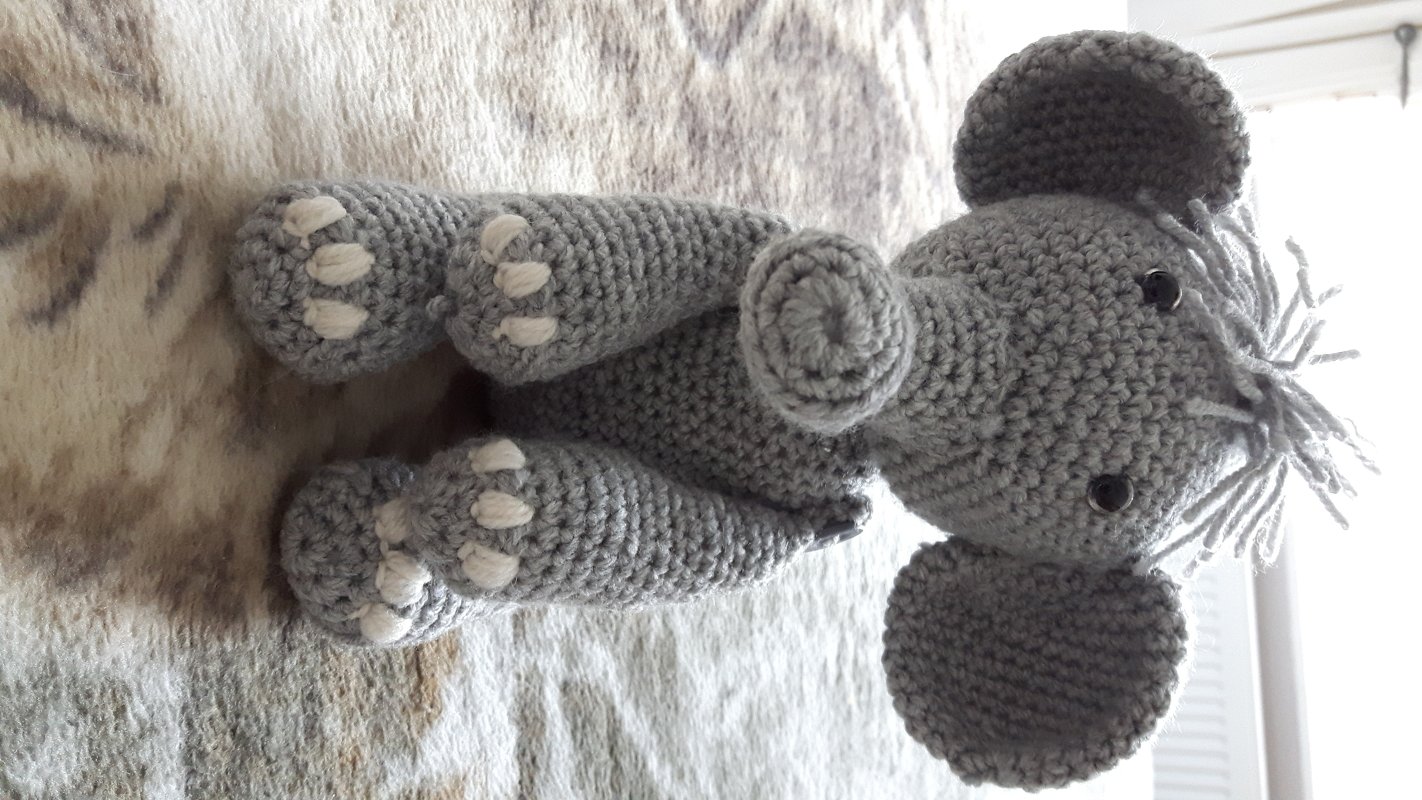 Playful Elephant Bert Amigurumi Crochet Pattern