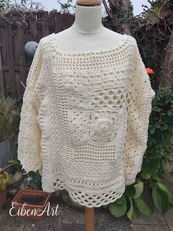 Wende-Shirt „Spiralnebel“- Häkelanleitung