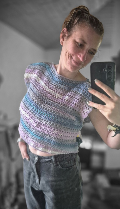 Pullover Strandliebe häkeln Häkelpullover