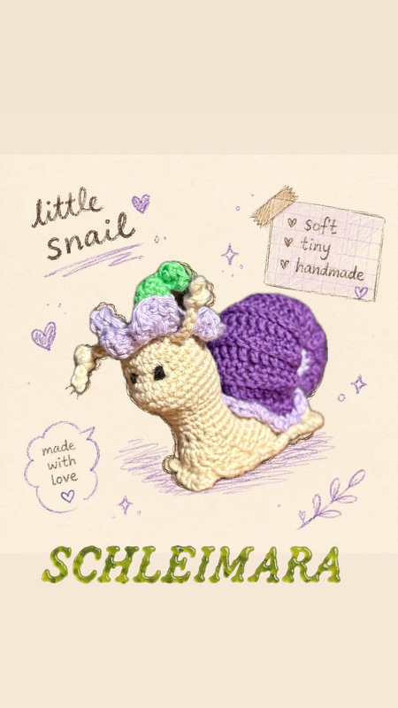 Finchen - Häkel-Anleitung für eine süße Amigurumi-Schnecke
