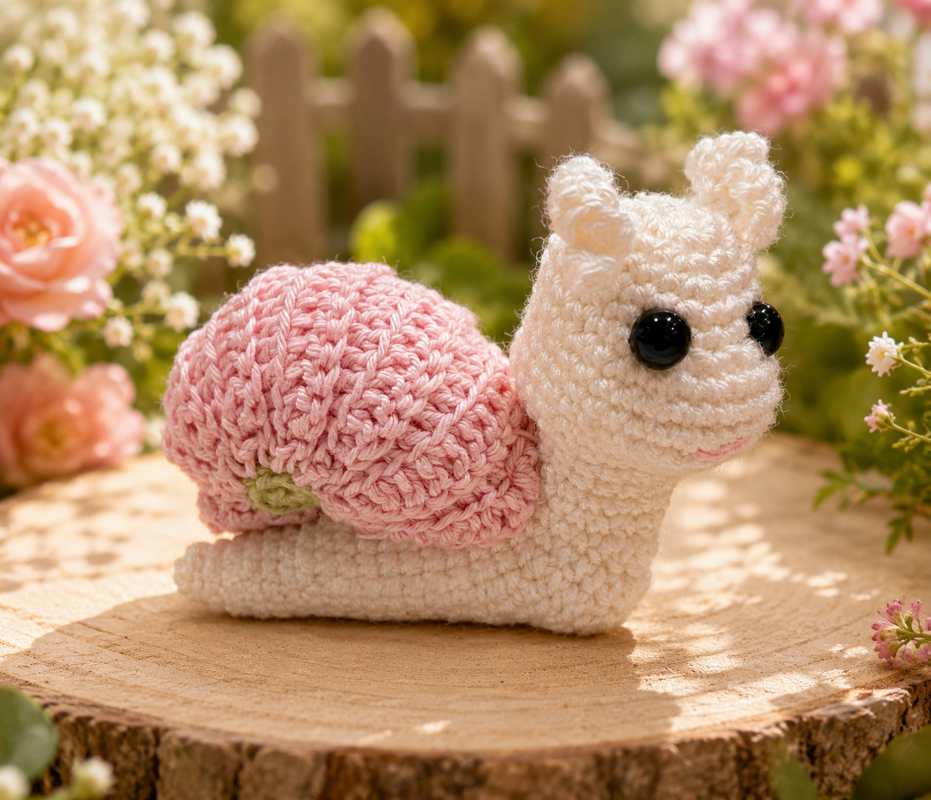 Finchen - Häkel-Anleitung für eine süße Amigurumi-Schnecke