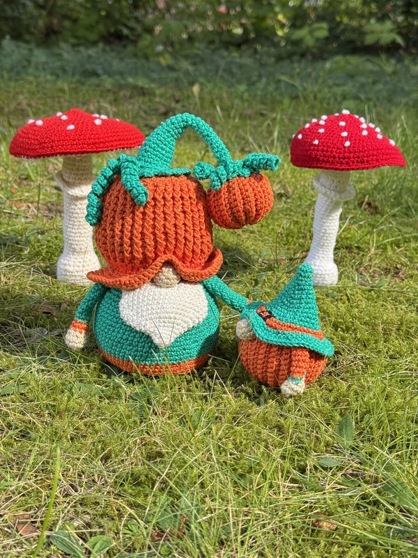 KÜRBIS-WICHTEL – Häkelanleitung Gnome