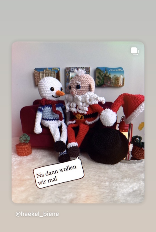 SPAR-SET Mr. Frosty &amp; Mr. Santa – Häkelanleitung Weihnachtsmann+Schneemann