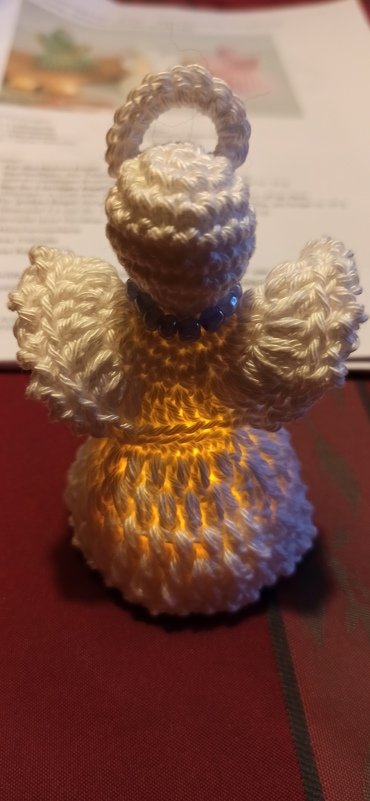 Engel „Solina“ - Weihnachtsengel, Tischdeko, passend für LED-Licht