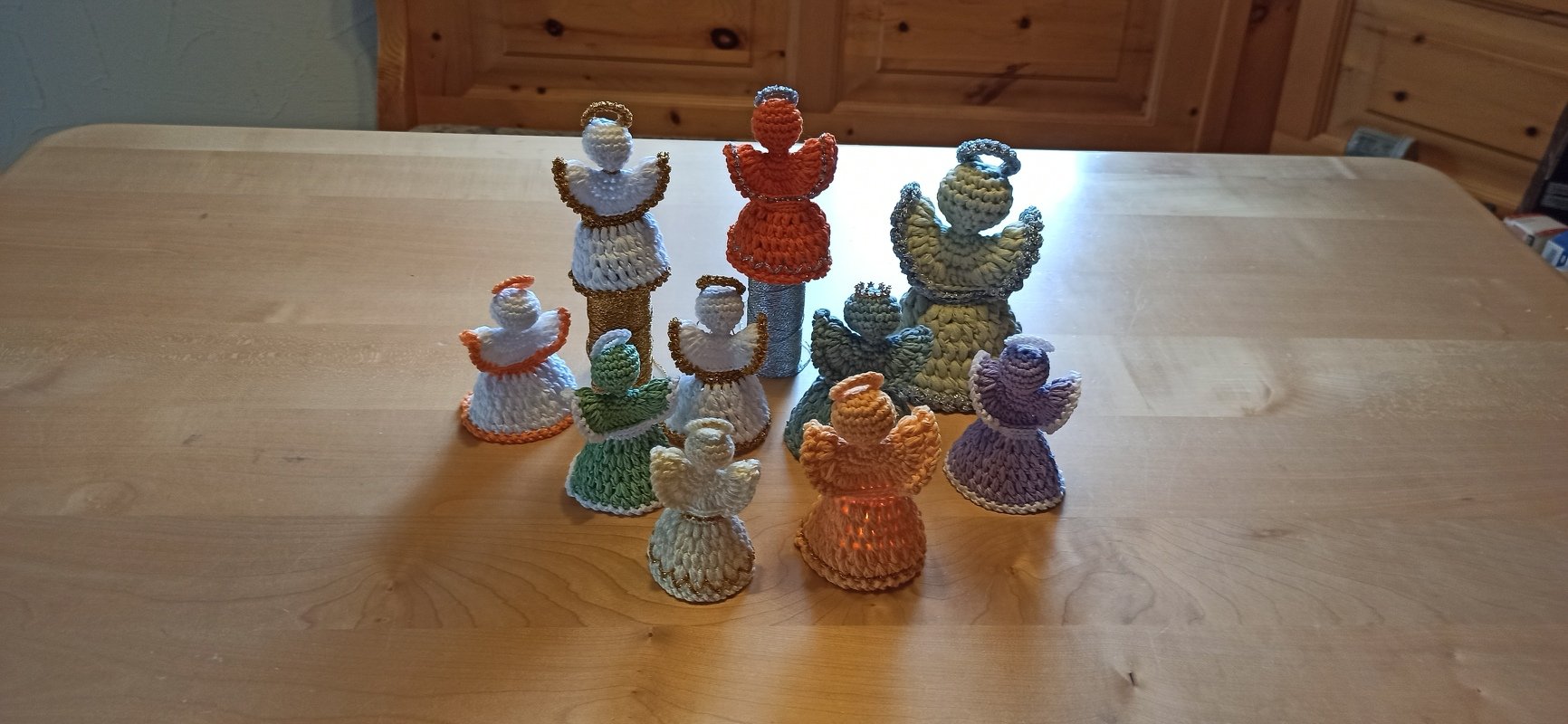 Angel “Solina” – Christmas Angel, Table Decoration, suitable for LED Light