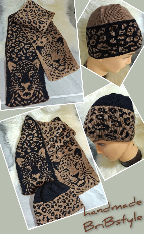 Schal "Leo Love" - Doubleface Strickanleitung