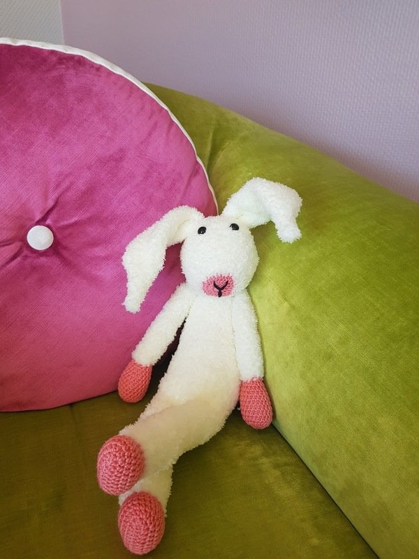 Häkelanleitung großer Xl Schlenker Hase Emil 50 cm - Schlenkertier