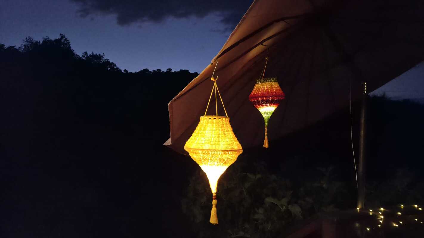 Boho Summer Lampions Crochet Pattern, Lanterns for Garden and Home, PDF