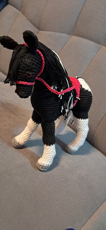 Sehr gute Beschreibung.  Hat Spaß gemacht das Pferd zu häkeln.