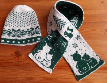 Danke für die klare und sehr ausführliche Anleitung. Die Maße meines fertigen Kinderschals sind: 84cm x 13 cm.
Habe mit Nadelstärke 2,5 gearbeitet und je Farbe 55g Sockenwolle (75% Merino, 25%Polyamid, superwash) verbraucht.
Das Stricken hat Freude bereitet - sowohl dem Beschenkten als auch mir.