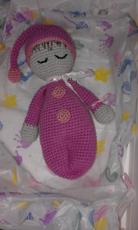 Schlafpüppchen Mimi und Mo - Häkelanleitung