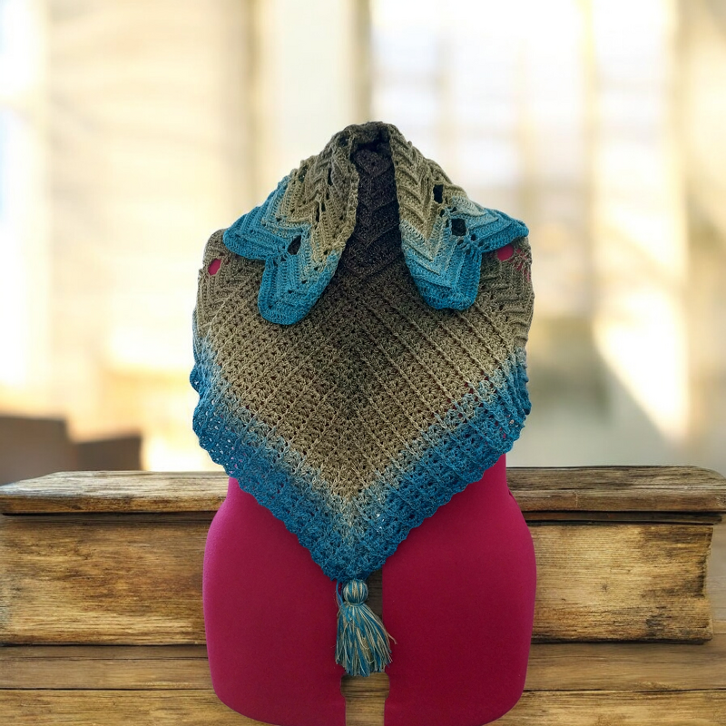 Crochet pattern shawl Veilwyn