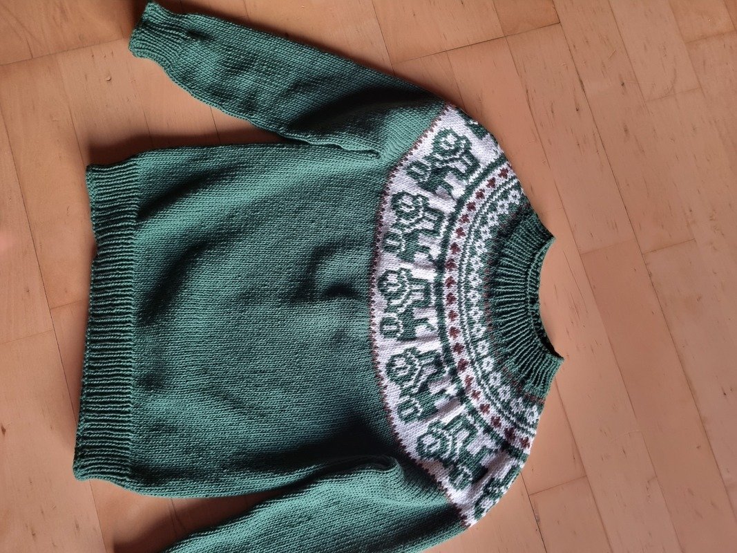 Kinderpullover mit Traktor * Strickanleitung * Gr. 1 - 4 Jahre * RVO