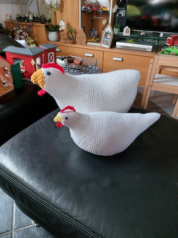 Strickanleitung Kuschelhuhn "Helga"