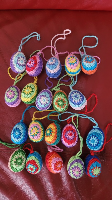 Crochet Pattern Easter Eggs "Ester", Boho Easter Decoration