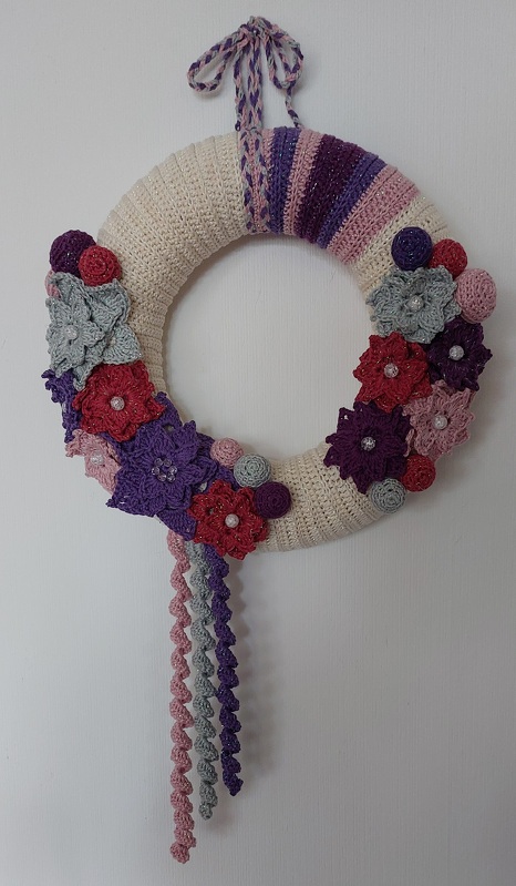 Türkranz mit Blüten