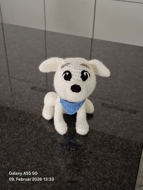 Crochet Pattern - Cute Dog with Bandana