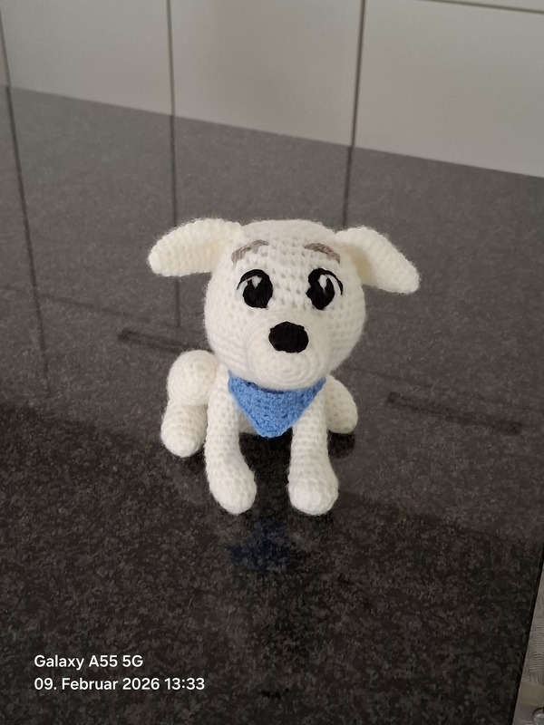 Crochet Pattern - Cute Dog with Bandana