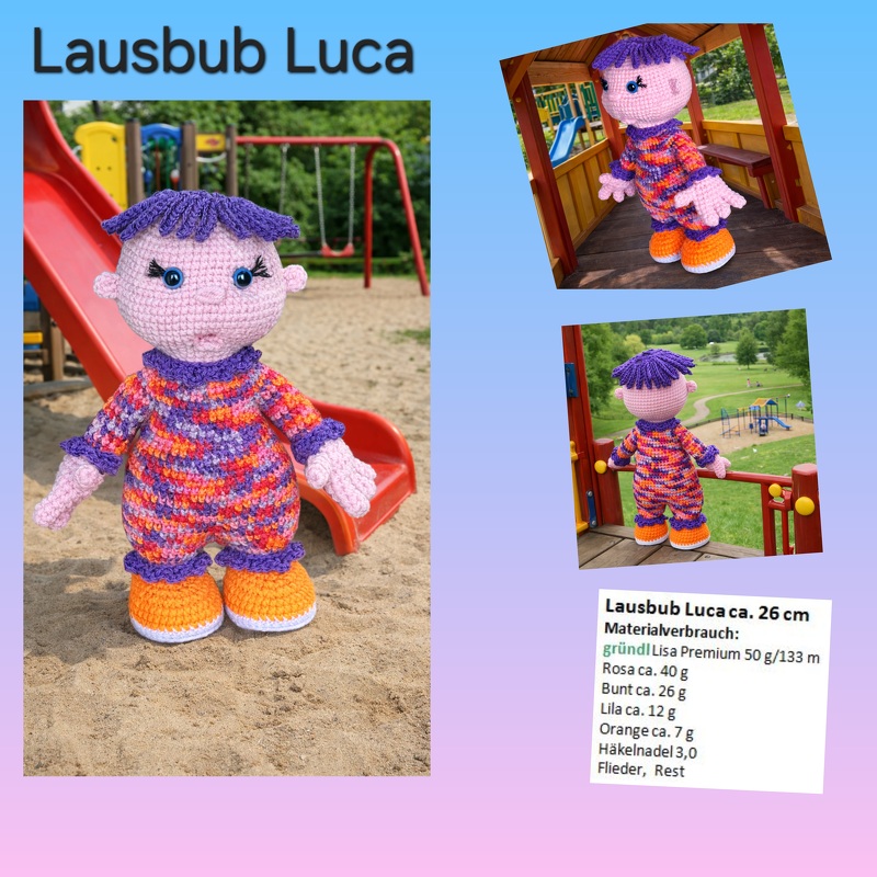 Häkelanleitung Lausbub Luca