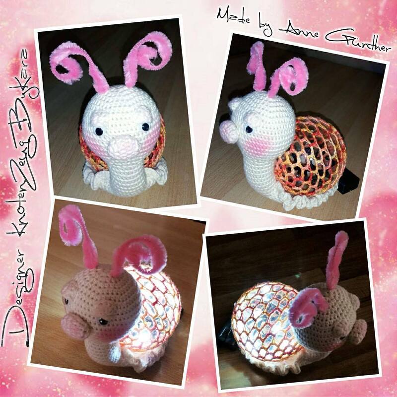 Lampe Schnecke, Häkelanleitung für Anfänger geeignet