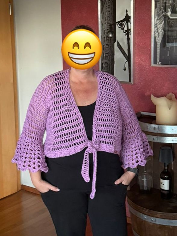 Häkelanleitung 2 in 1 Bolero-Jäckchen oder Wickeljacke Nicki