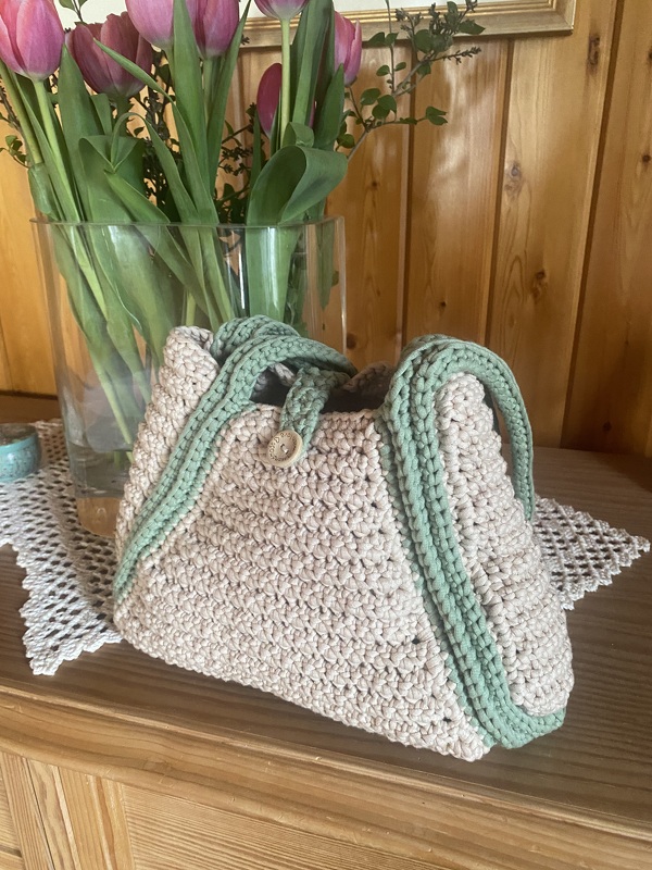 Häkelanleitung für Schultertasche 5 Teile