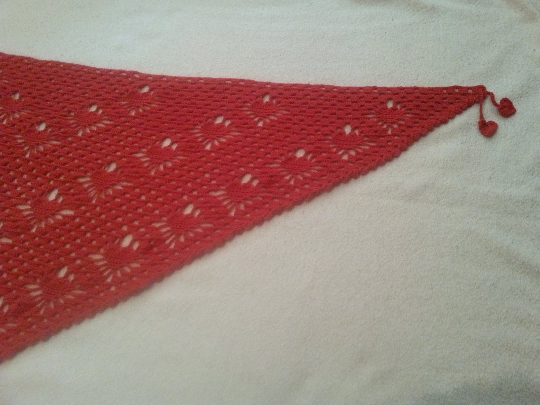 Häkelanleitung Dreieckstuch "Be my Valentine" - das Original!