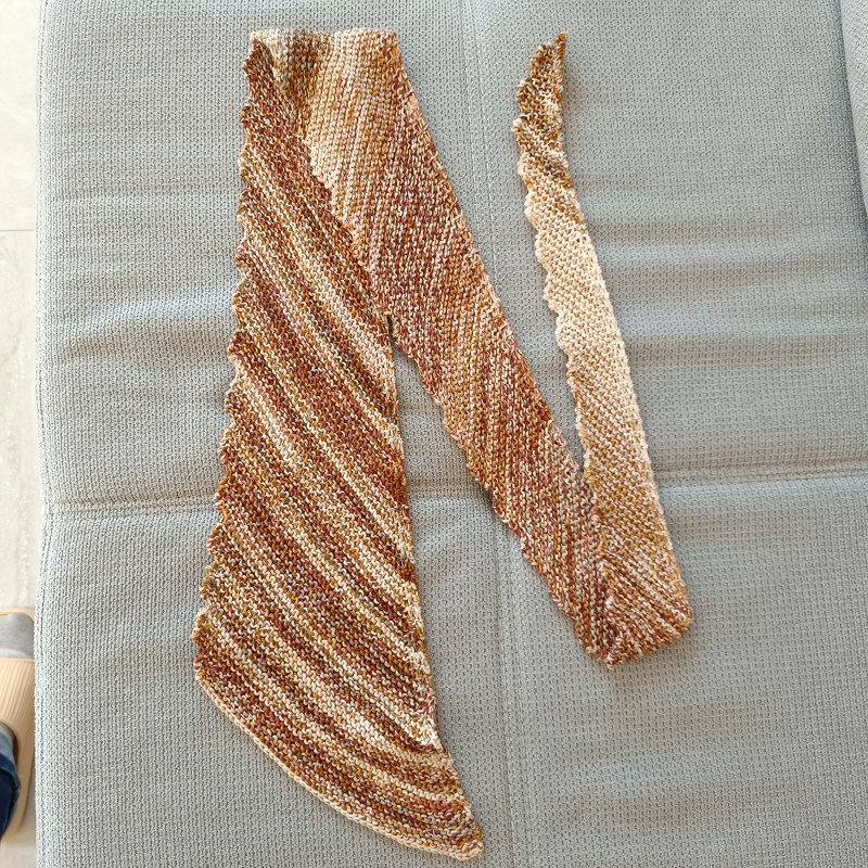 Strickanleitung Mini - Sicheltuch, kleiner Schal, Halstuch    #371