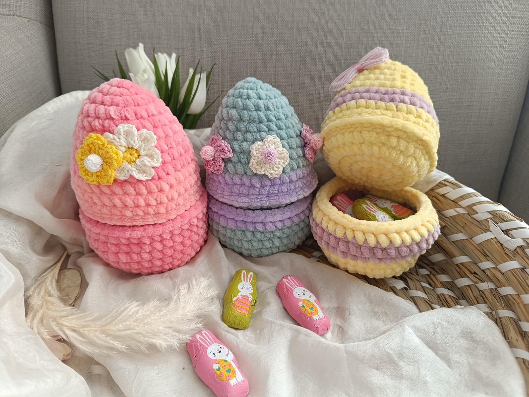 «NaschEi» Häkelanleitung - das befüllbare Klapp-Ei süsse Osterüberraschung
