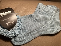 # Socken #
Sneaker Socken Mongolia
für Gr.37 haben 50g Balance von Atelier Citron gereicht.
Tolle Passform