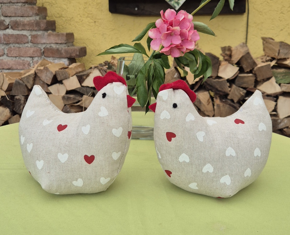 Schnittmuster Blumenhühner