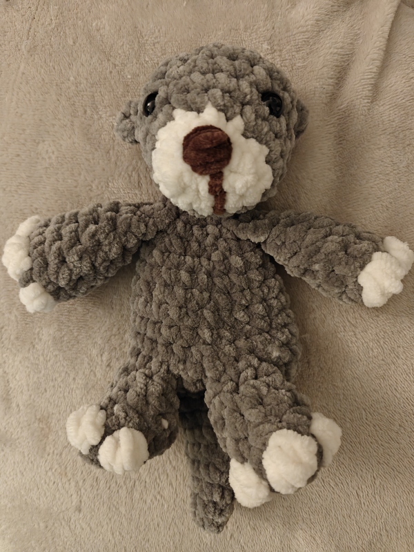 Otter Schnuffeltuch Häkelanleitung PDF – No Sew Amigurumi Schmusetuch