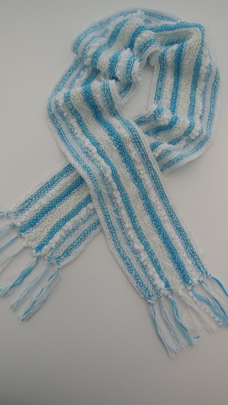 Strickanleitung Frühlingsschal - ideal für Strickanfänger und Wollreste