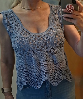 Es hat so viel Spaß gemacht, dieses Top zu häkeln. Die Anleitung war sensationell! Danke dafür ❤️