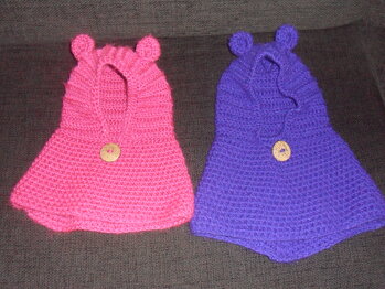 Die Frühlingshaube habe ich für meine zwei Enkelinnen gemacht .Sehr gut beschriebene  Anleitung ,wird nicht die letzte sein die ich Herunterlade von DIWL.