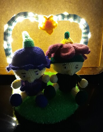 Diese beiden haben es mir absolut angetan, zig mal hab ich Sie gehäkelt. Hier eine Kombination mit der Häkelschrift von Yazzies-Haekelstuebchen.