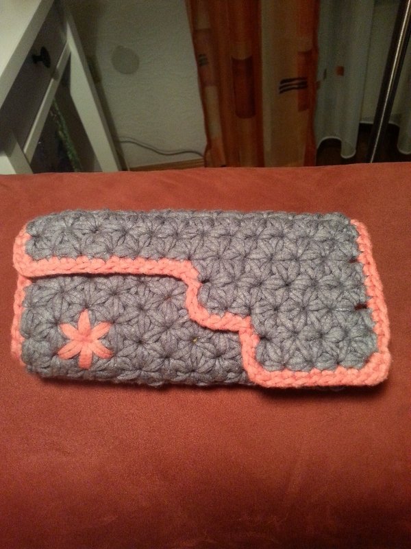  Häkelanleitung Nadeltasche Nadeletui /Clutch Marlene im Jasminmuster 