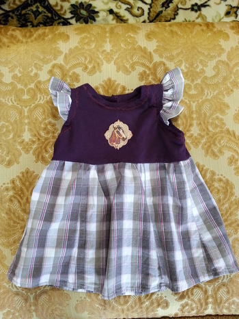 Kleid Solsken als Upcycling.von vorne