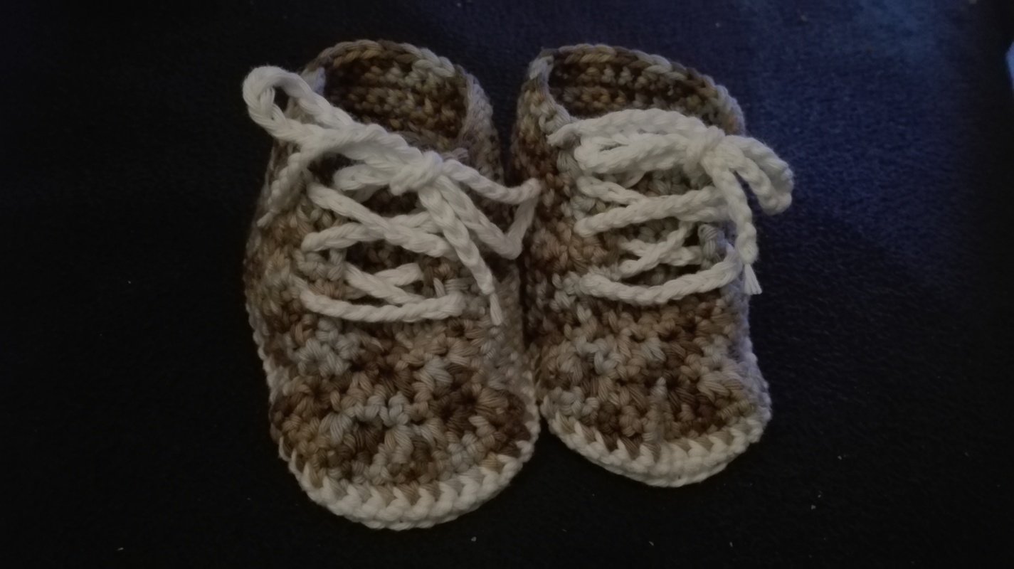 Häkelanleitung, Babyschuhe in 4 Größen