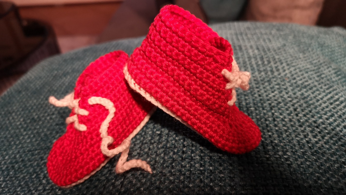 Häkelanleitung, Babyschuhe in 4 Größen