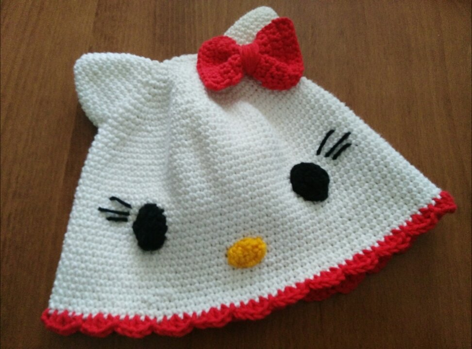 Mädchen Mütze - Häkelanleitung