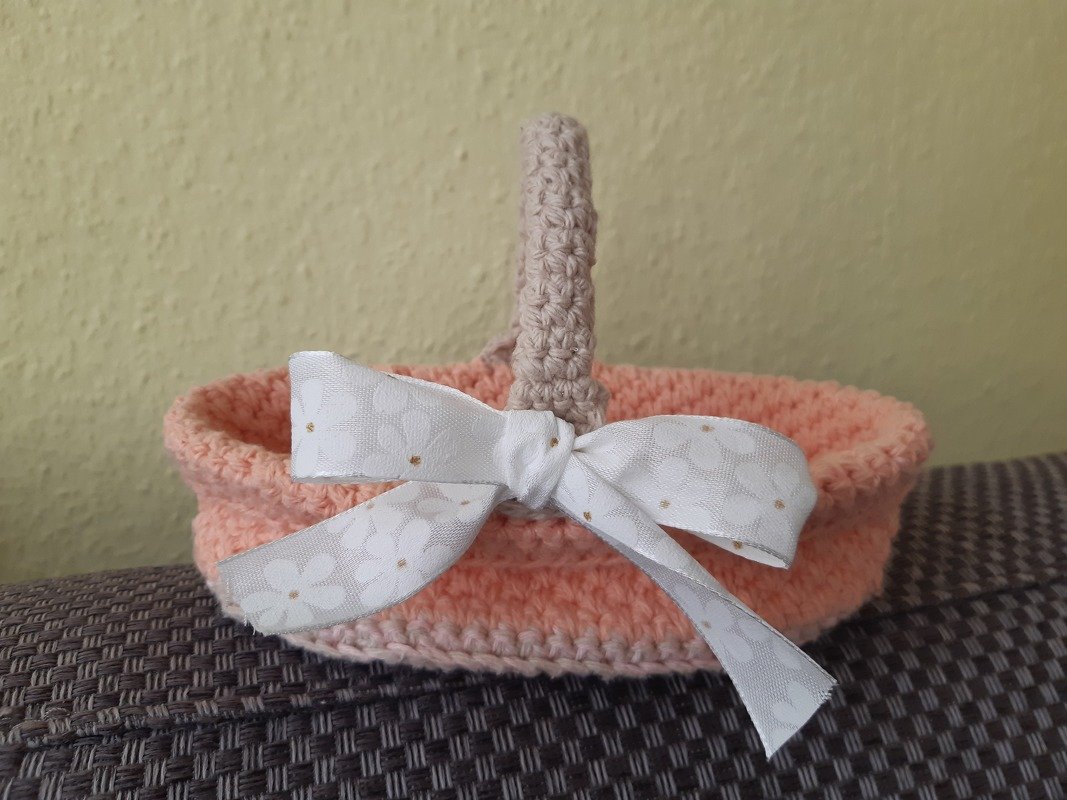 - DREAMY -  Osterkörbchen im Romantiklook, ovales Körbchen, Ostern, Geschenk, Muttertag