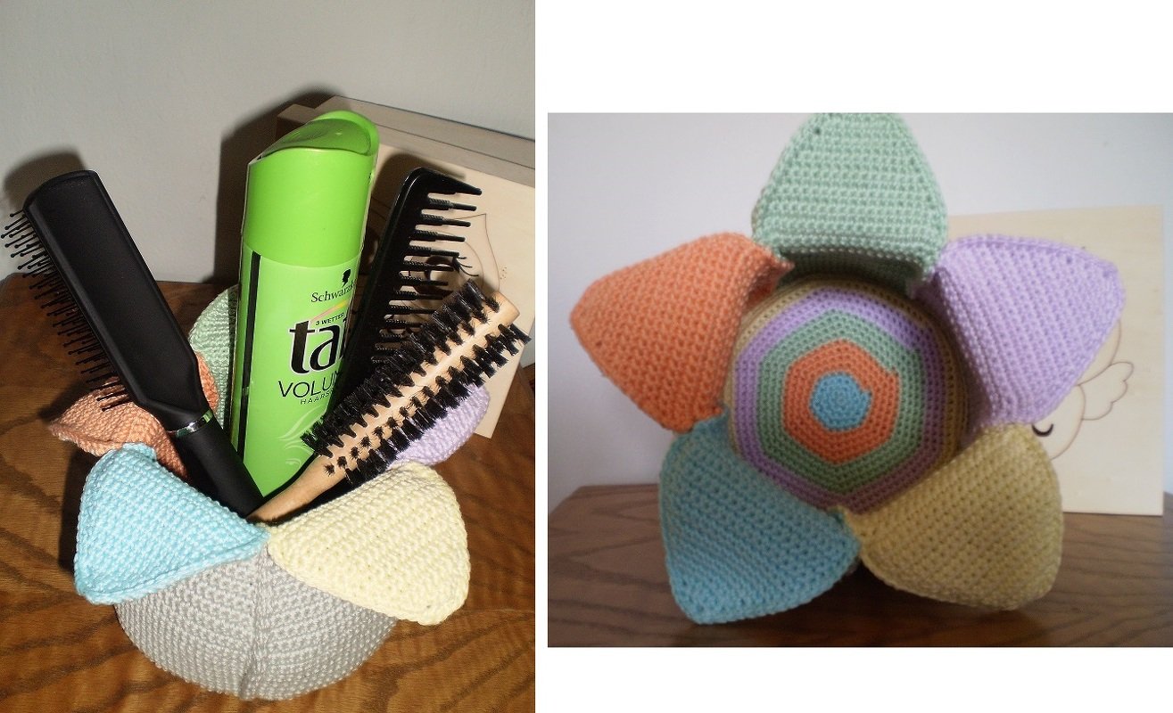 K&ouml;rbchen 'Tropische Blume' - H&auml;kelanleitung 