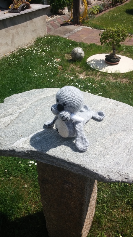 Häkelanleitung: Walross Darius