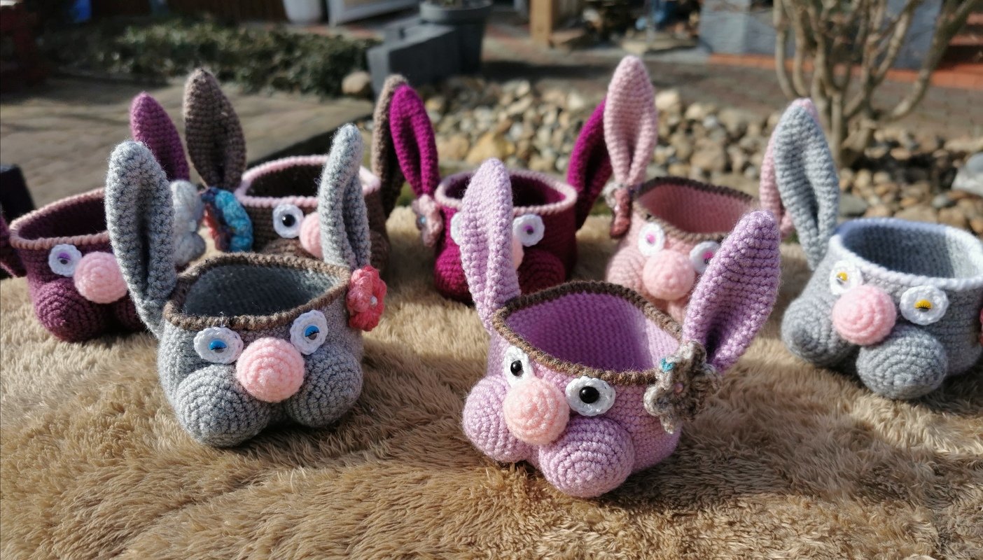 Häkelanleitung &quot;Hasenkörbchen&quot;