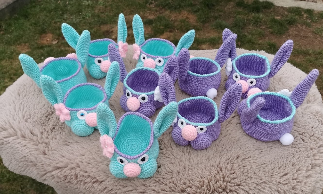 Häkelanleitung &quot;Hasenkörbchen&quot;