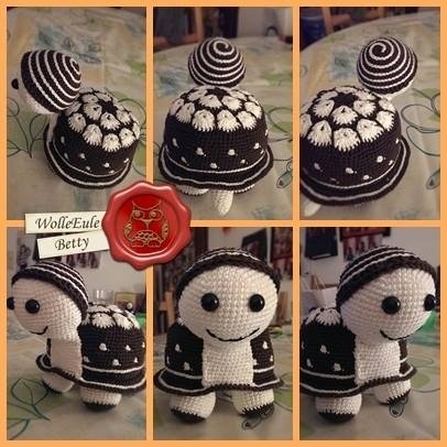 Blumenkrötchen - Amigurumi Schildkröte Häkelanleitung