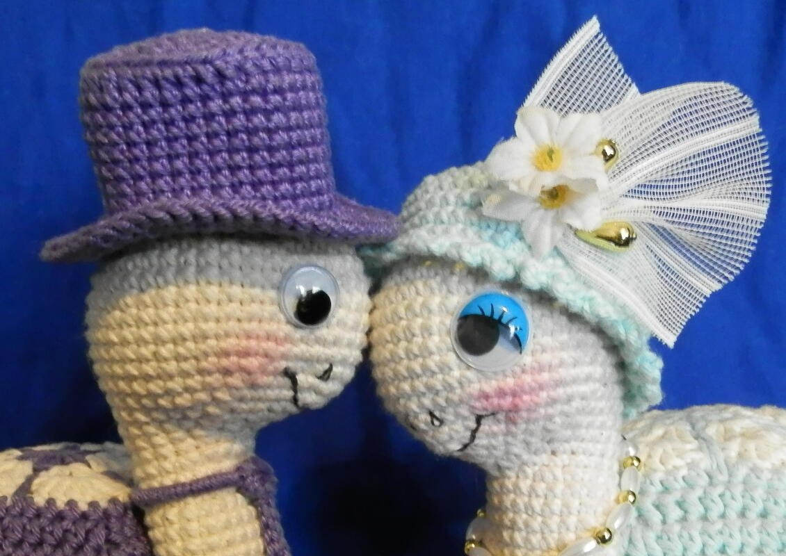Blumenkrötchen - Amigurumi Schildkröte Häkelanleitung