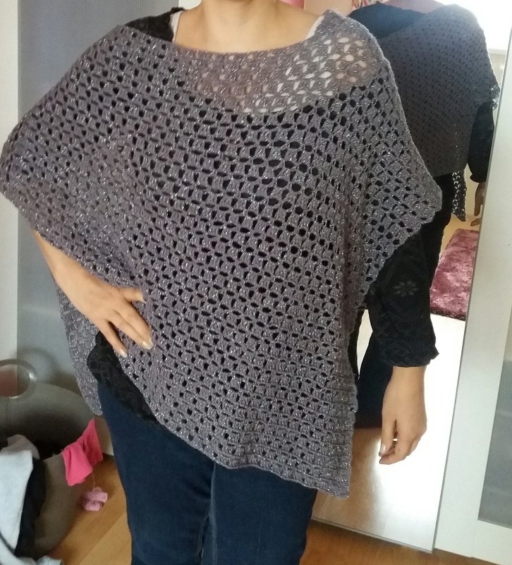 Poncho Blue Dream, Universalgröße